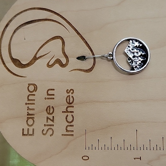 High Peak Mountain Drop Earrings, S925 - Picture 2 of 4